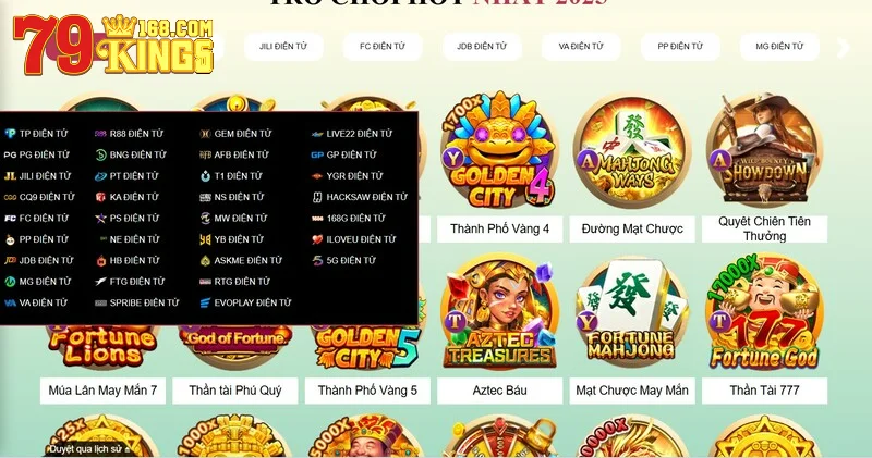 Các đối tác uy tín của 79king