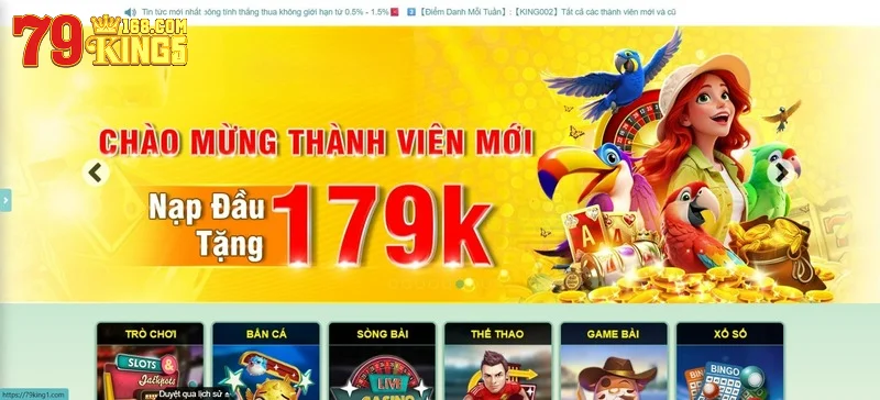 Đăng nhập để nhận thông báo khuyến mãi mới nhất từ 79king