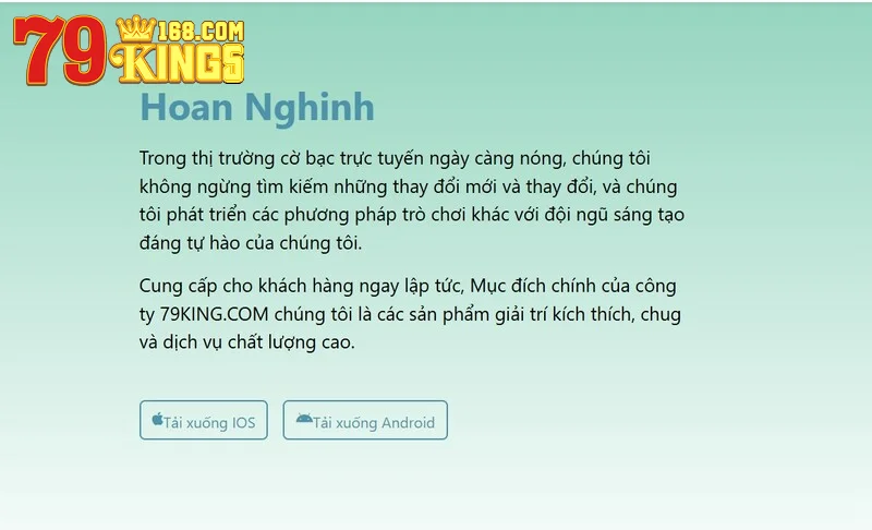 Tải app 79king cực nhanh trên Android
