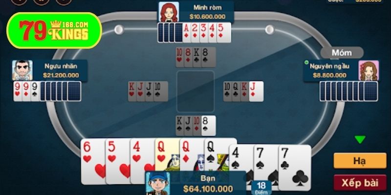 Diễn biến cơ bản ván chơi phỏm dành cho người mới